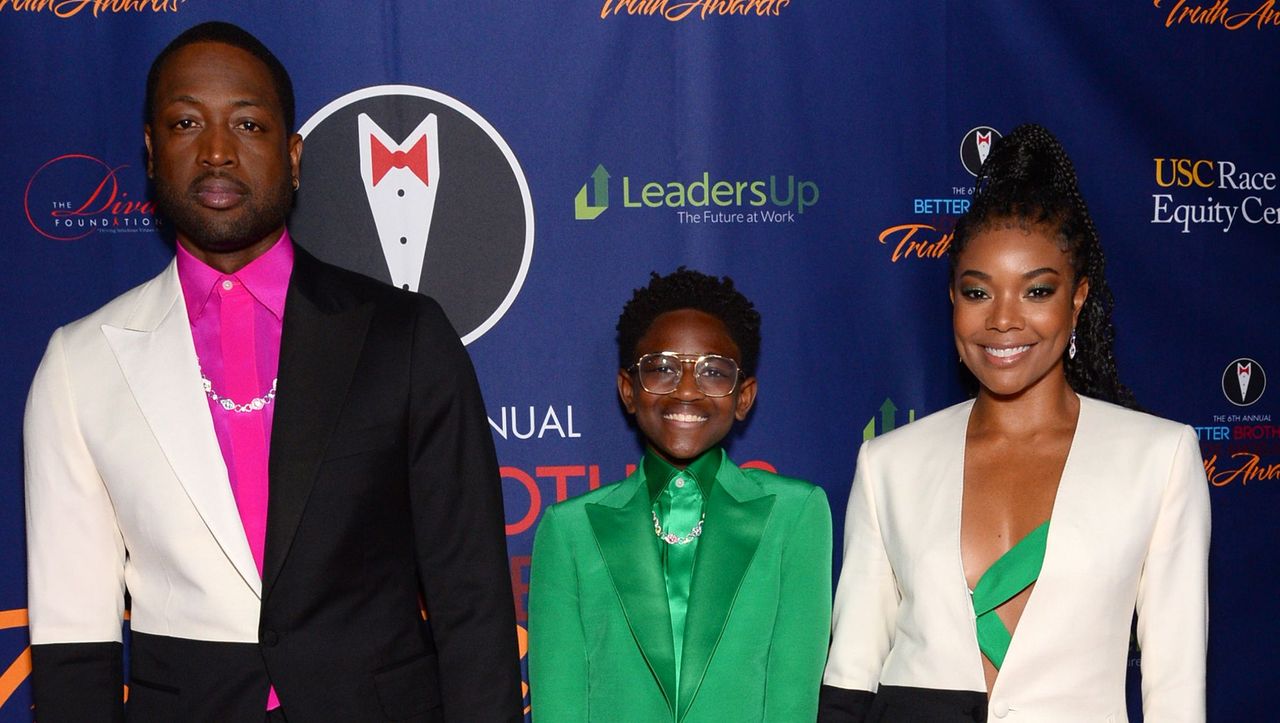 los angeles, california march 07 l r dwyane wade, zaya wade and gabrielle union attend the better brothers los angeles 6th annual truth awards at taglyan complex on march 07, 2020 in los angeles, california photo by andrew tothgetty images