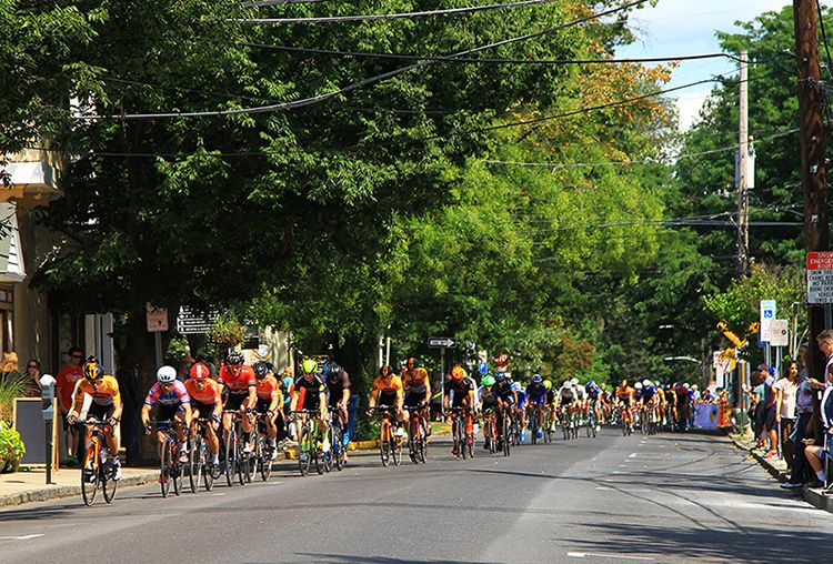 Early on as they find their footing through the streets of Historic Doylestown.