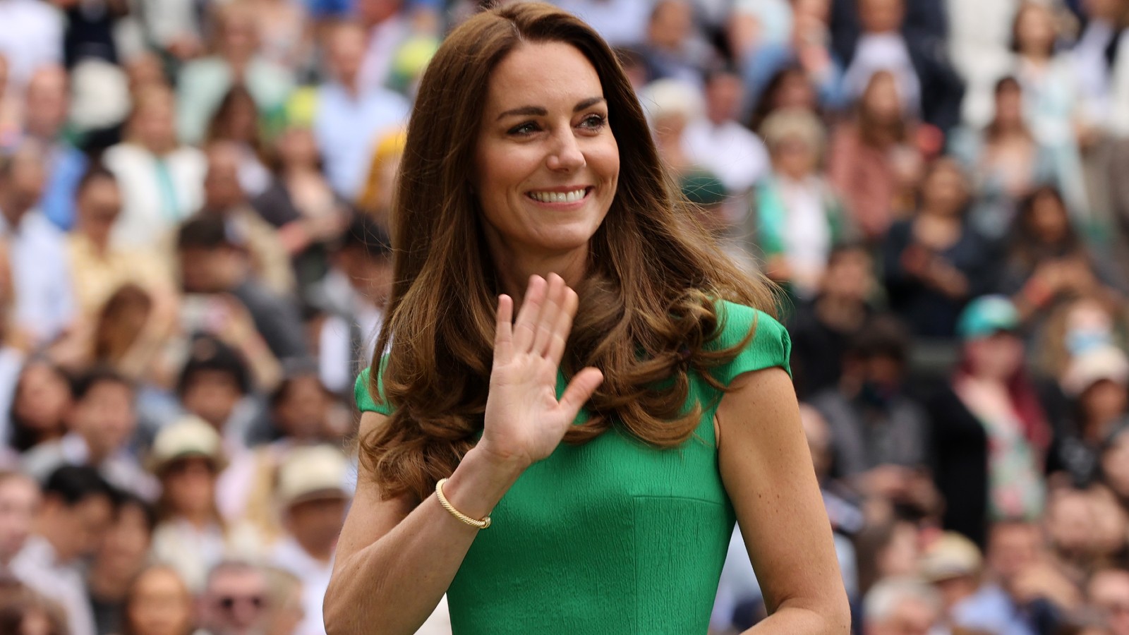 Kate Middleton stuns in vibrant Emilia Wickstead dress at Wimbledon ...