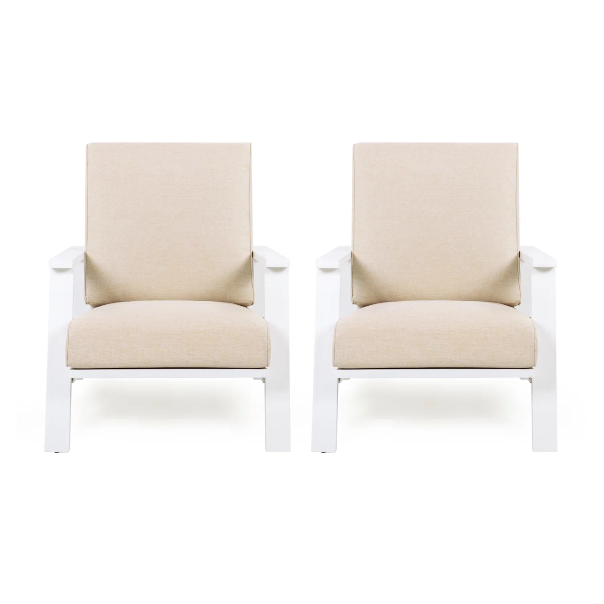set of two patio chairs
