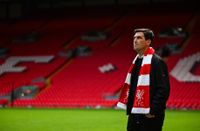 Andoni Iraola new manager of Liverpool Football Club at Anfield on June 04, 2026 in Liverpool, England.