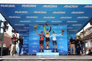 The stage 4 podium at the 2018 Tour of California