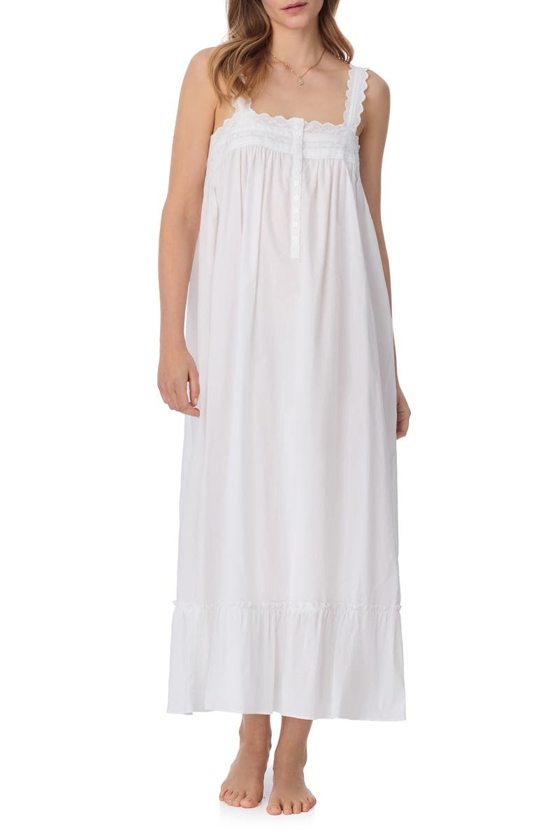 Sleeveless Cotton Lawn Ballet Nightgown