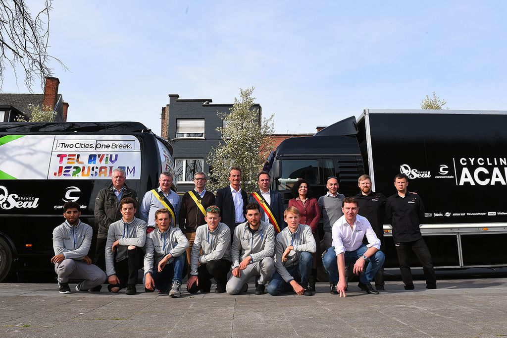Members of Cycling Academy Team and Israeli Ministry of Tourism