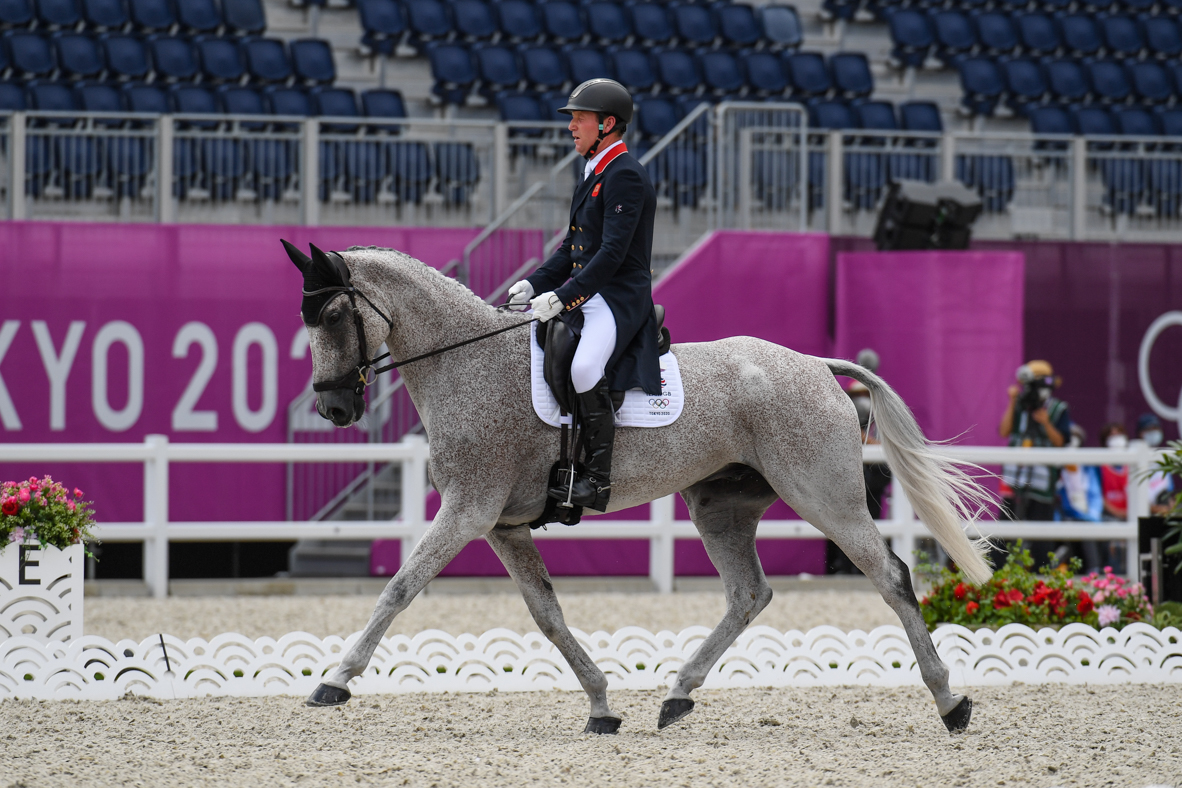 Oliver Townend and Ballaghmor Class lead the Olympic eventing dressage at the end of the first day