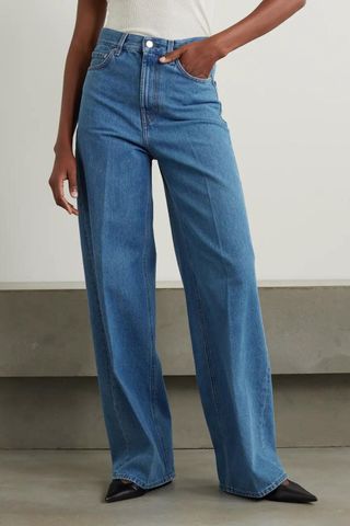 Toteme High-rise wide-leg organic jeans