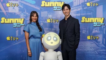 Rashida Jones and Hidetoshi Nishijima attend the photocall for Apple TV+'s show "Sunny" at on June 25, 2024