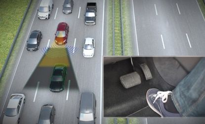 According to simulated studies of Ford's Traffic Jam Assistant, travel time for drivers could be cut down by 37.5% and delays by 20% â€” Ford hopes to roll out this new technology by 2025.