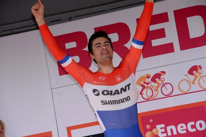 Tom Dumoulin on the podium
