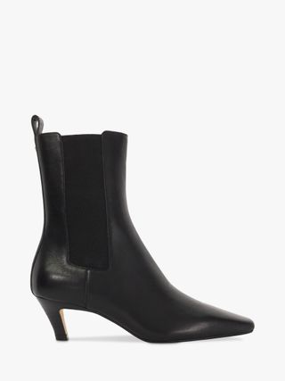 Dune , Odele Chiselled Toe Kitten Heel Chelsea Ankle Boots