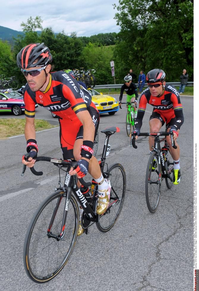 Sammy Sanchez and Cadel Evans (BMC)