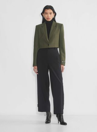 Aritzia Babaton Arbus Blazer in Olive