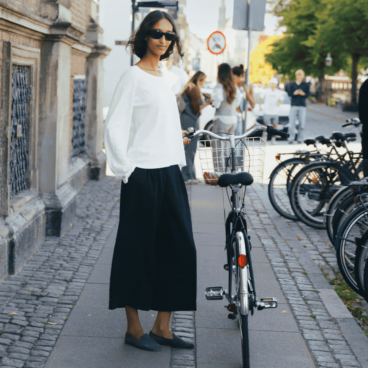 A collage of the key Copenhagen Fashion Week street style trends. 