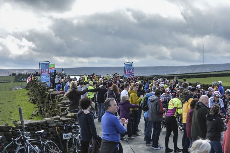The fans packed the roadside just as they did at last year's Tour de France