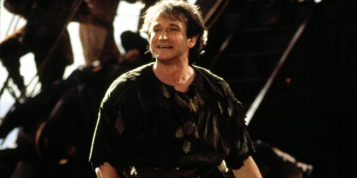 Hook - Publicity still of Dustin Hoffman & Robin Williams