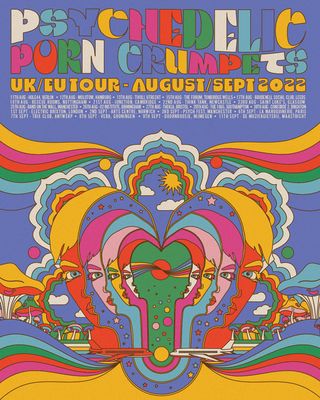 Psychedelic Porn Crumpets 2022 UK/Eur tour poster