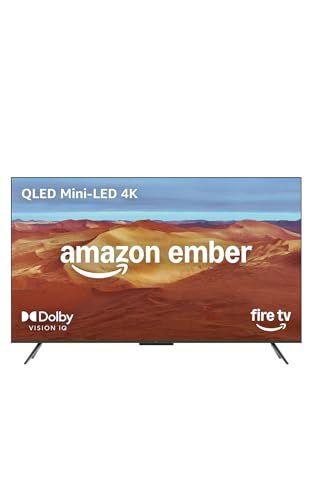 Amazon Ember 55" Mini-Led Series With Fire Tv (newest Model), Qled 4k Uhd Smart Tv, Dolby Vision Iq, 144hz Gaming Mode, Ambient Experience, Find Shows Faster With Alexa+
