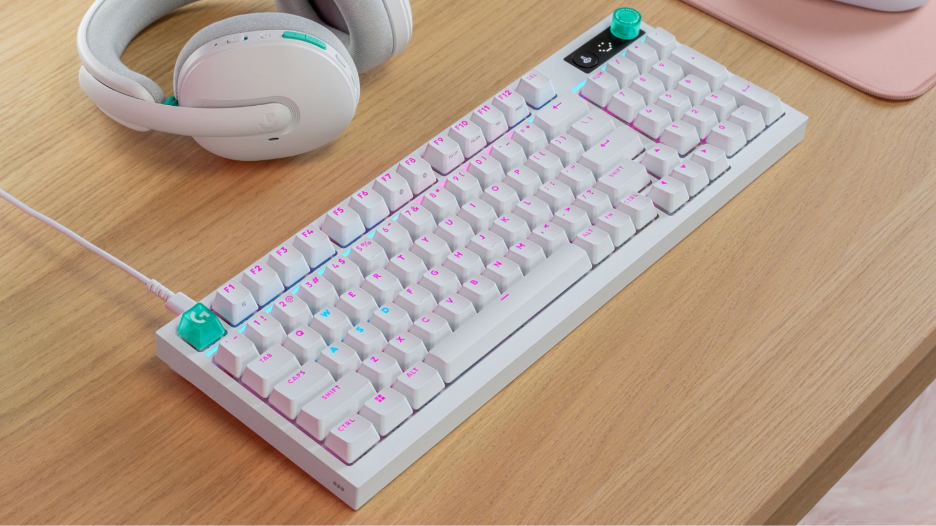 A Logitech G gaming keyboard