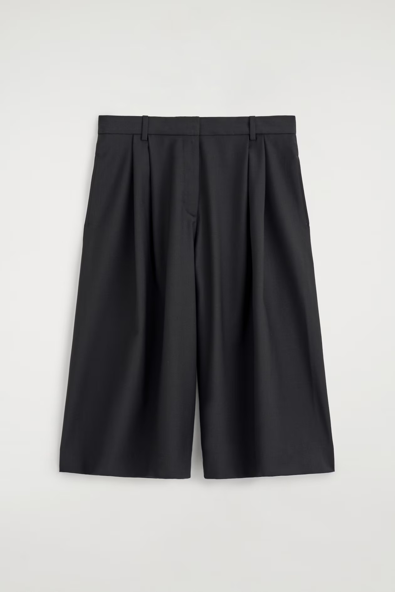 COS, Pleated Wool-Blend Culottes