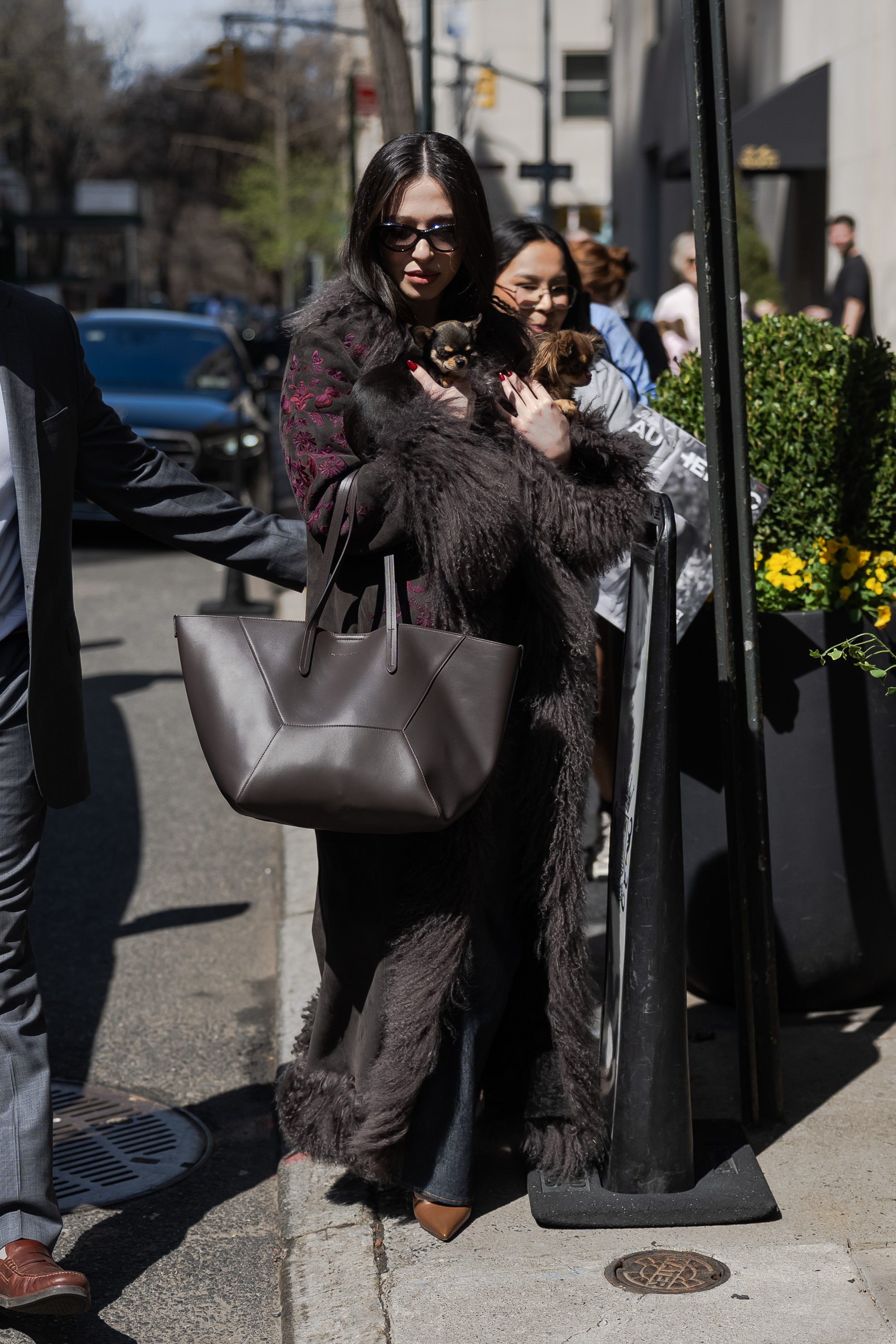 Mikey Madison was spotted in a fur-trimmed Chlo&amp;eacute; coat