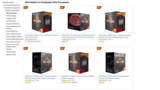 AMD encabeza las ventas de procesadores en Amazon