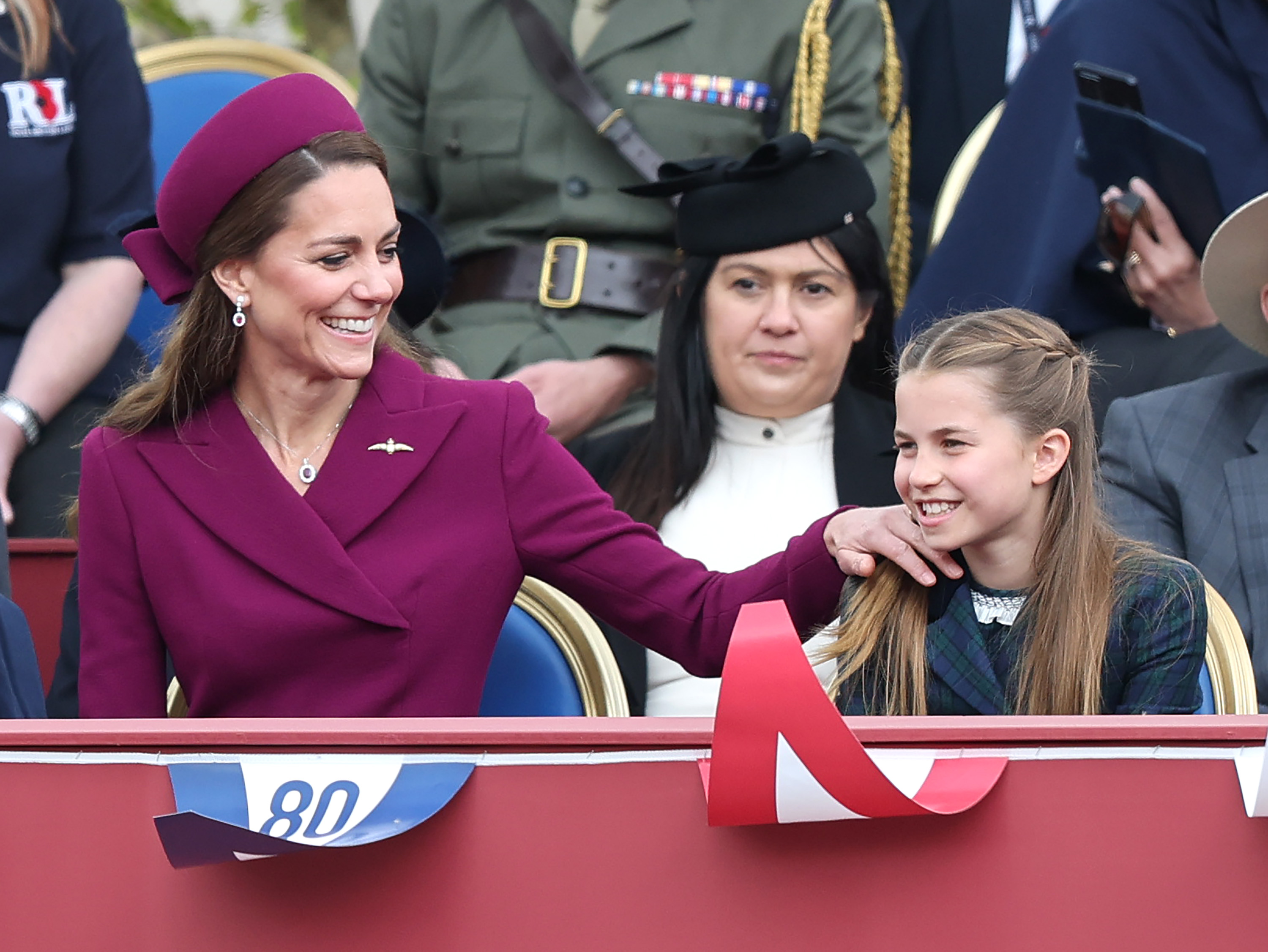 Princess Kate and Princess Charlotte at the VE Day 80th anniversary parade