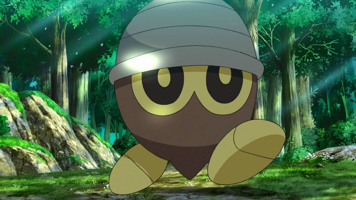 Seedot seen in the Pokemon anime.