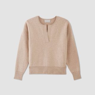 everlane henley jumper flat lay