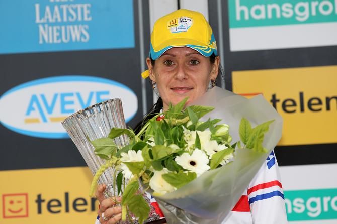 Nikki Harris with the spoils of Bollekescross