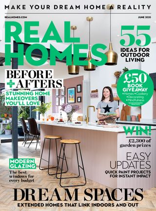 Front cover of the June 2020 issue of Real Homes magazine