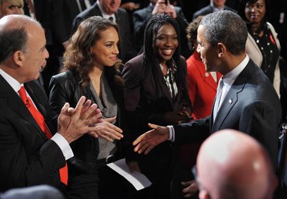 Alicia Keys With Barack Obama 