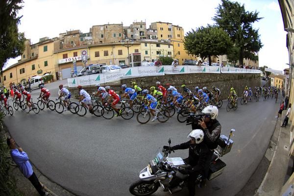 The peloton in action during the 2012 Coppa Sabatini.