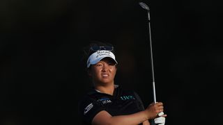 Megan Khang with a wedge