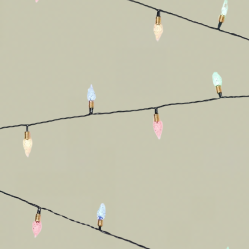 Colorful bulb Christmas lights