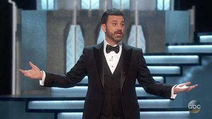 Jimmy Kimmel hosts the Oscars