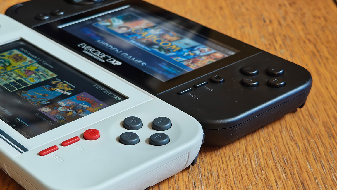 Evercade EXP-R and VS-R; retro consoles