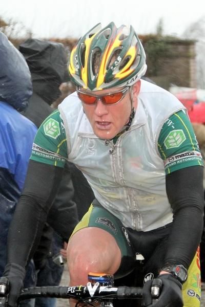 The peloton were soaked from the start of today's race