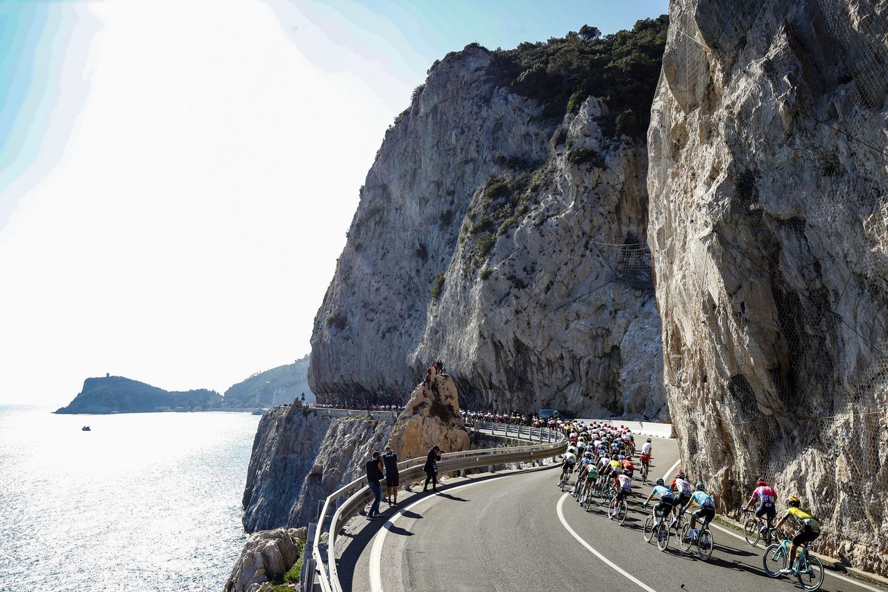 The roads cut into the cliffs feature heavily in the latter half of the race.