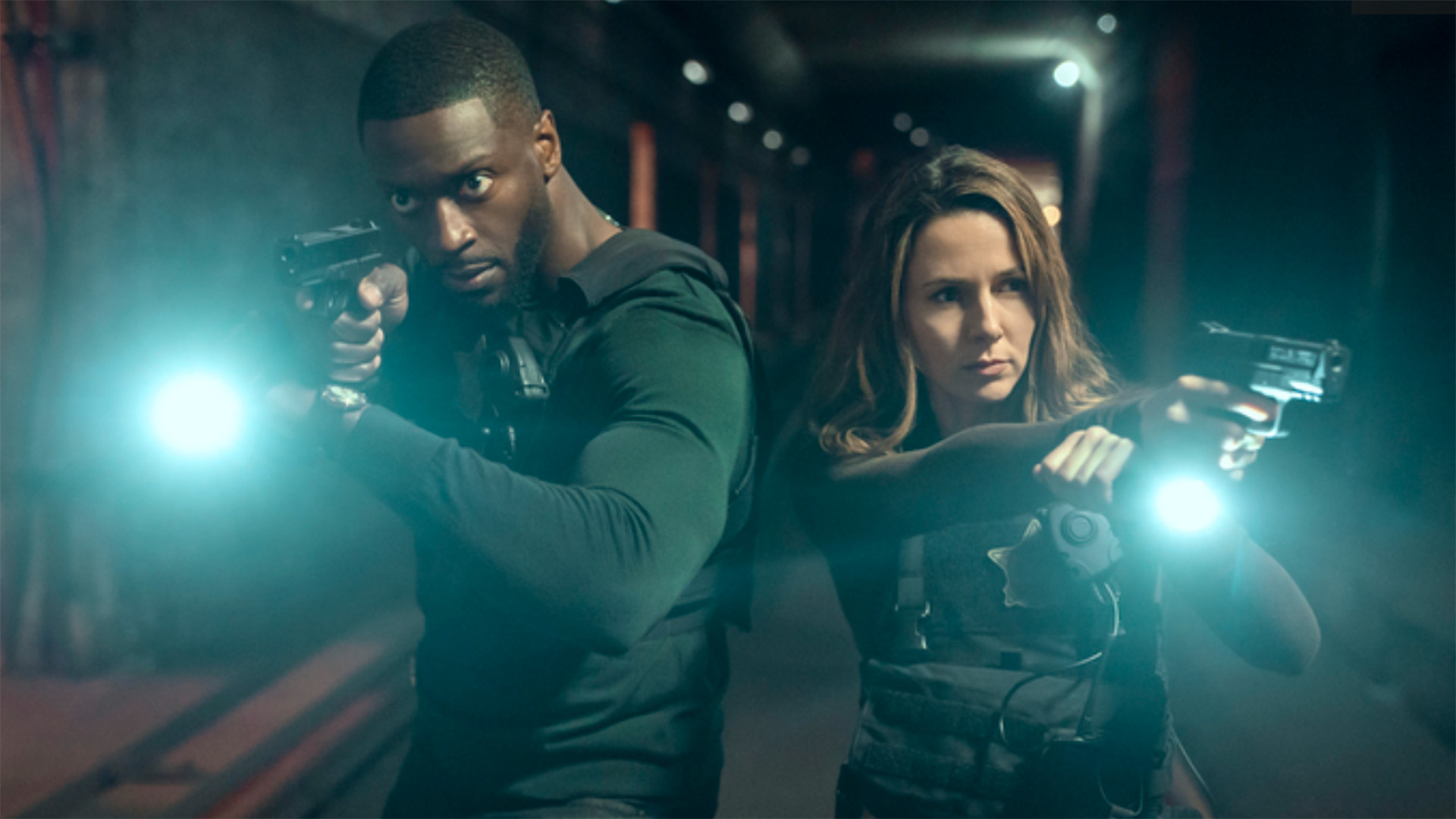 Aldis Hodge as Alex Cross and Alona Tal as Kayla Craig in season 2 of Cross.