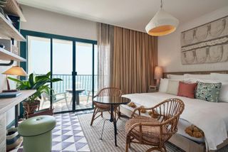 guest room with sea view at Little Beach House Barcelona, Spain