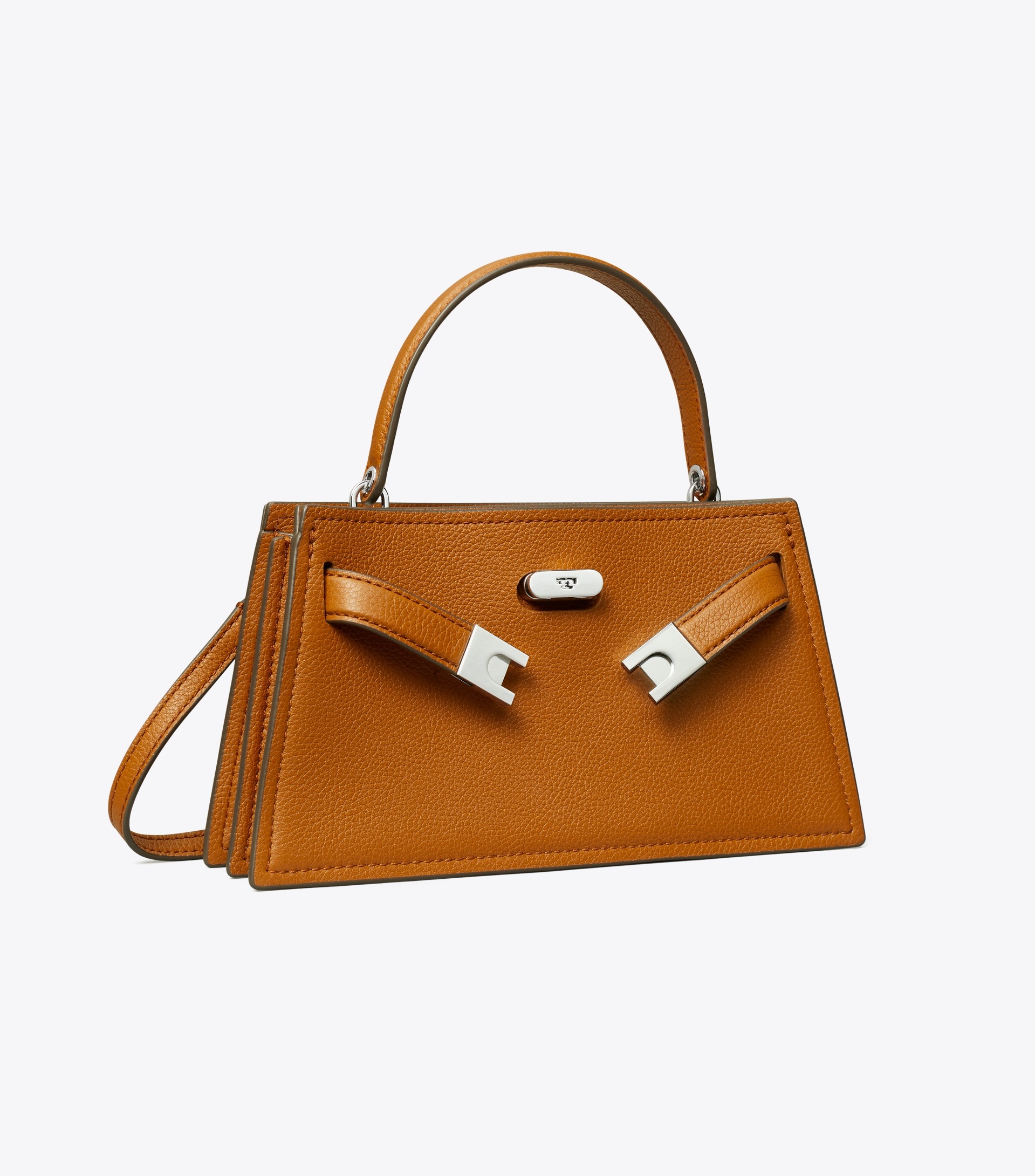 Mini Lee Radziwill Top-Handle Bag in Brown, Size Os