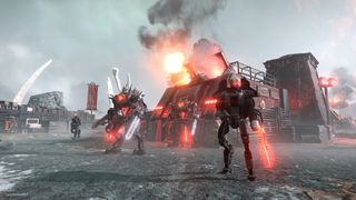 Automatons seen in Helldivers 2.