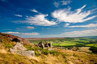 View down Bilsdale from Hasty Bank on the Cleveland Way, North York Moors National Park