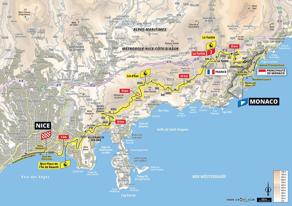 2024 Tour de France maps and profiles