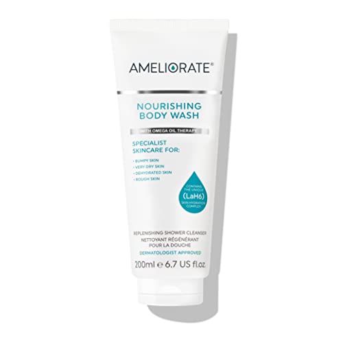 Ameliorate Nourishing Body Wash 200ml | Lab6, Soap-Free, Omega Oils | Dermatologically Tested