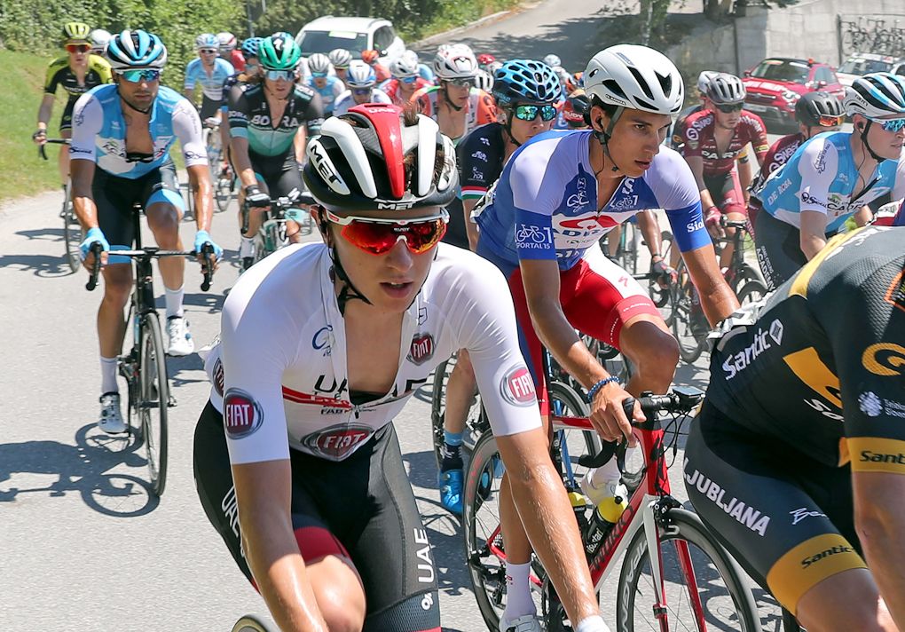 Tadej Pogacar racing his home tour in Slovenia
