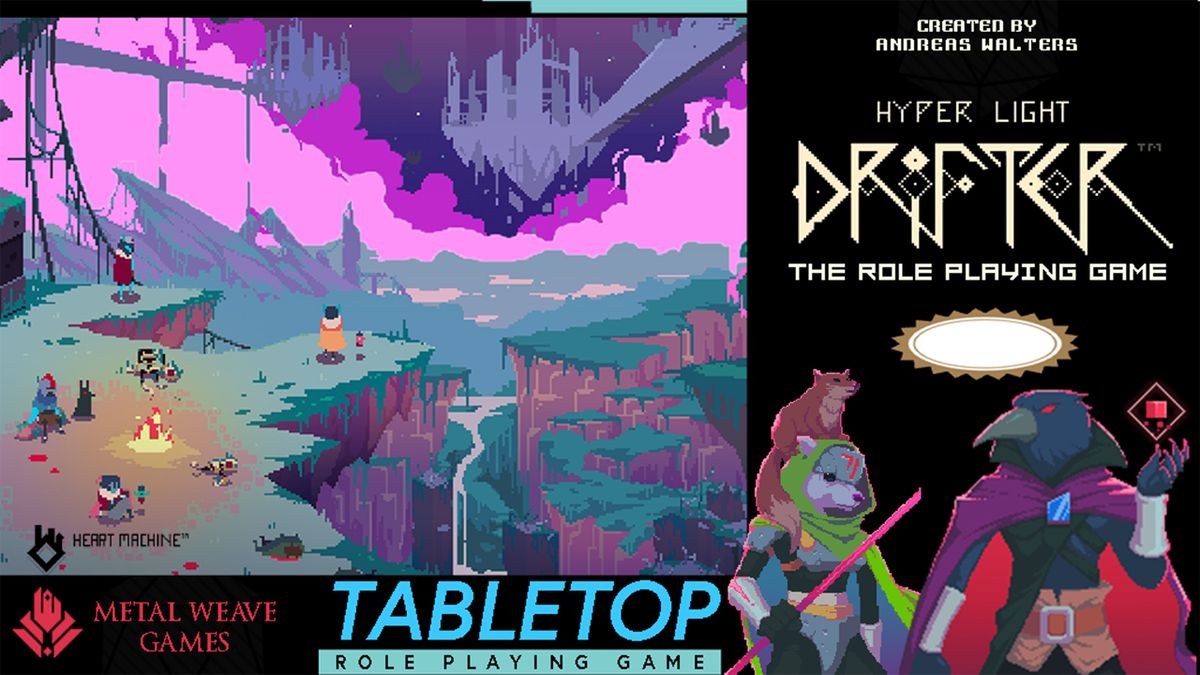 A Hyper Light Drifter tabletop RPG is the and it's art perfection |
