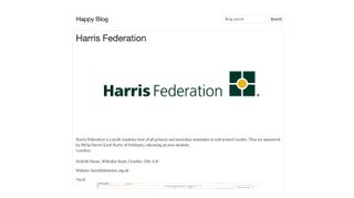 A screenshot from REvil's Happy Blog displaying Harris Federation details
