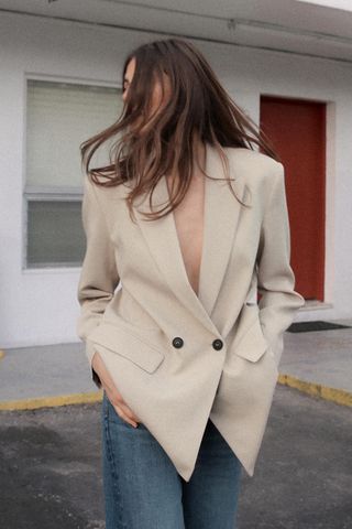 Oversized Double Breasted Blazer