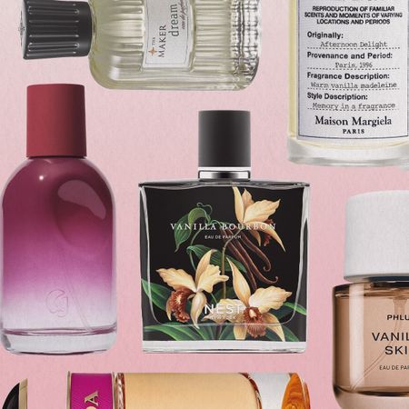 Collage of the best gourmand perfumes